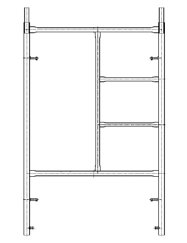 Andaime 1,50 m x 1,70m x 1,00m